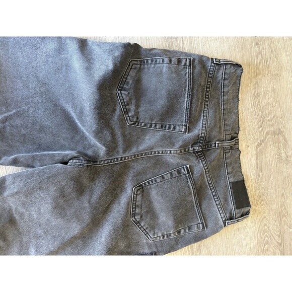 BDG UO Puddle Jeans Women 27 Black Gray Wide Leg Grunge 90s Y2K Patched Denim - Picture 6 of 11